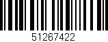 Código de barras (EAN, GTIN, SKU, ISBN): '51267422'