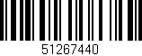 Código de barras (EAN, GTIN, SKU, ISBN): '51267440'