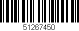 Código de barras (EAN, GTIN, SKU, ISBN): '51267450'
