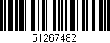 Código de barras (EAN, GTIN, SKU, ISBN): '51267482'