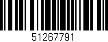 Código de barras (EAN, GTIN, SKU, ISBN): '51267791'