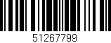 Código de barras (EAN, GTIN, SKU, ISBN): '51267799'