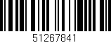 Código de barras (EAN, GTIN, SKU, ISBN): '51267841'