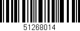 Código de barras (EAN, GTIN, SKU, ISBN): '51268014'
