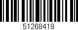 Código de barras (EAN, GTIN, SKU, ISBN): '51268419'