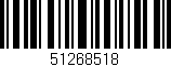 Código de barras (EAN, GTIN, SKU, ISBN): '51268518'