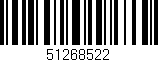 Código de barras (EAN, GTIN, SKU, ISBN): '51268522'