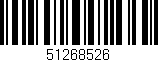 Código de barras (EAN, GTIN, SKU, ISBN): '51268526'