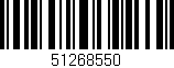 Código de barras (EAN, GTIN, SKU, ISBN): '51268550'