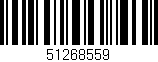 Código de barras (EAN, GTIN, SKU, ISBN): '51268559'