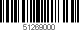 Código de barras (EAN, GTIN, SKU, ISBN): '51269000'