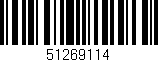 Código de barras (EAN, GTIN, SKU, ISBN): '51269114'