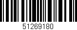 Código de barras (EAN, GTIN, SKU, ISBN): '51269180'