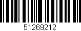 Código de barras (EAN, GTIN, SKU, ISBN): '51269212'