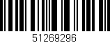 Código de barras (EAN, GTIN, SKU, ISBN): '51269296'
