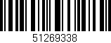 Código de barras (EAN, GTIN, SKU, ISBN): '51269338'