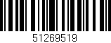 Código de barras (EAN, GTIN, SKU, ISBN): '51269519'
