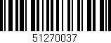 Código de barras (EAN, GTIN, SKU, ISBN): '51270037'