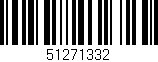 Código de barras (EAN, GTIN, SKU, ISBN): '51271332'