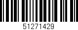Código de barras (EAN, GTIN, SKU, ISBN): '51271429'
