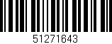 Código de barras (EAN, GTIN, SKU, ISBN): '51271643'