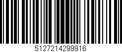 Código de barras (EAN, GTIN, SKU, ISBN): '5127214299916'