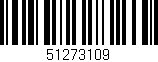 Código de barras (EAN, GTIN, SKU, ISBN): '51273109'
