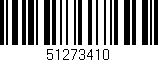 Código de barras (EAN, GTIN, SKU, ISBN): '51273410'