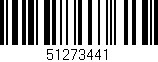 Código de barras (EAN, GTIN, SKU, ISBN): '51273441'