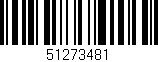 Código de barras (EAN, GTIN, SKU, ISBN): '51273481'