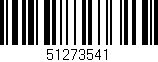 Código de barras (EAN, GTIN, SKU, ISBN): '51273541'