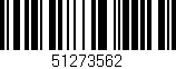 Código de barras (EAN, GTIN, SKU, ISBN): '51273562'