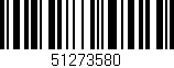 Código de barras (EAN, GTIN, SKU, ISBN): '51273580'