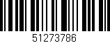 Código de barras (EAN, GTIN, SKU, ISBN): '51273786'