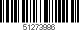 Código de barras (EAN, GTIN, SKU, ISBN): '51273986'