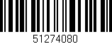 Código de barras (EAN, GTIN, SKU, ISBN): '51274080'