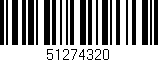 Código de barras (EAN, GTIN, SKU, ISBN): '51274320'