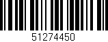 Código de barras (EAN, GTIN, SKU, ISBN): '51274450'