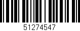Código de barras (EAN, GTIN, SKU, ISBN): '51274547'