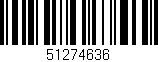 Código de barras (EAN, GTIN, SKU, ISBN): '51274636'