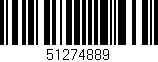Código de barras (EAN, GTIN, SKU, ISBN): '51274889'