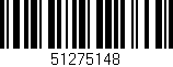 Código de barras (EAN, GTIN, SKU, ISBN): '51275148'