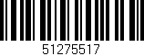 Código de barras (EAN, GTIN, SKU, ISBN): '51275517'