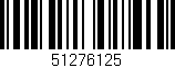 Código de barras (EAN, GTIN, SKU, ISBN): '51276125'