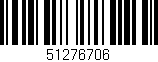 Código de barras (EAN, GTIN, SKU, ISBN): '51276706'