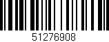 Código de barras (EAN, GTIN, SKU, ISBN): '51276908'