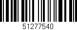 Código de barras (EAN, GTIN, SKU, ISBN): '51277540'
