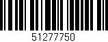 Código de barras (EAN, GTIN, SKU, ISBN): '51277750'