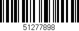 Código de barras (EAN, GTIN, SKU, ISBN): '51277898'