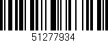 Código de barras (EAN, GTIN, SKU, ISBN): '51277934'